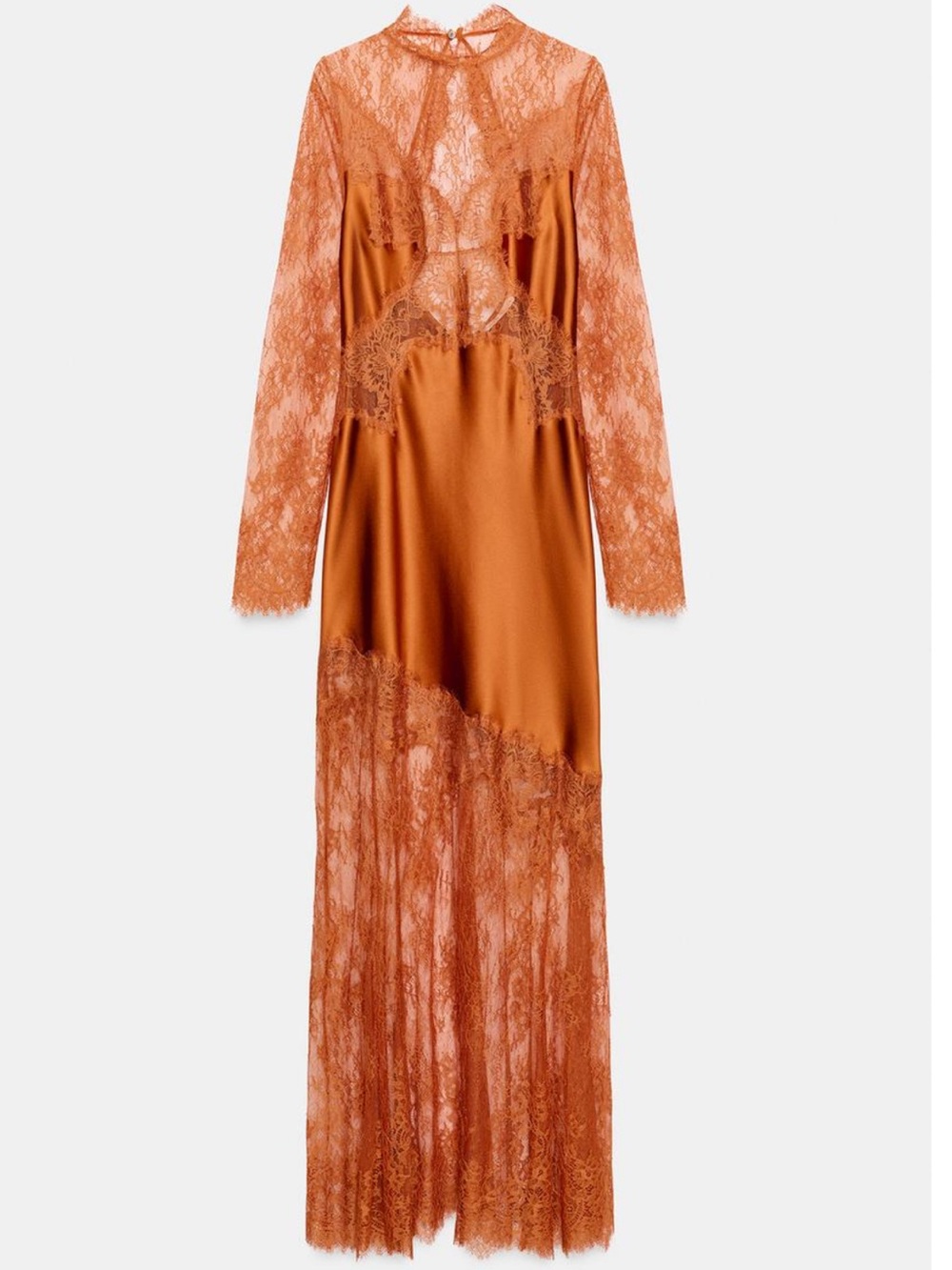 ZW collection satin lace dress